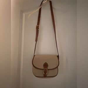 Longchamp Tan and Brown Crossbody Bag